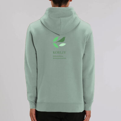 Voksen zip-up hoodie logo bagpå Thumbnail