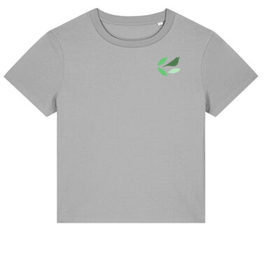 Dame voksen T-shirt logo bagpå & fugl foran Thumbnail