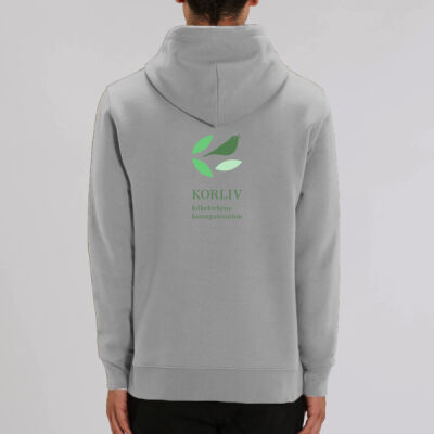 Voksen hoodie logo bagpå Thumbnail