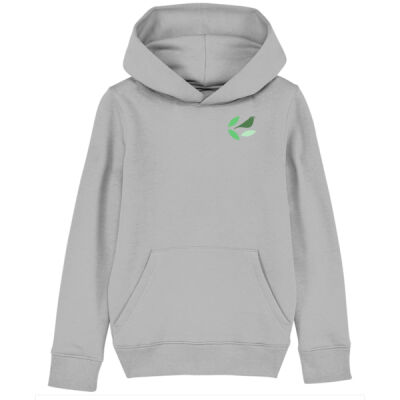 Børne hoodie logo bagpå & fugl foran Thumbnail